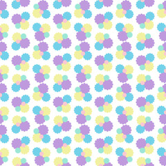 Flower patterns background 