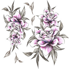 abstract floral design