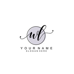 WL initial Luxury logo design collection