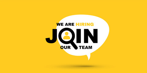 We are hiring, join our team illustration