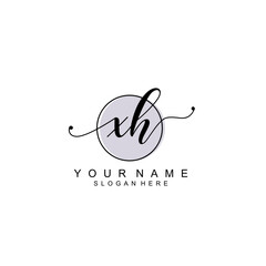 XH initial Luxury logo design collection