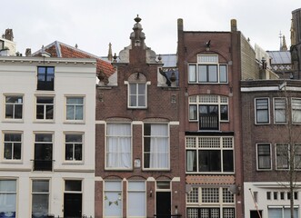 Fototapeta premium Amsterdam Traditional Canal House Facades, Netherlands