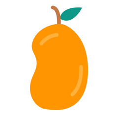 mango icon flat style vector logo