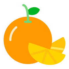 orange icon logo modern flat style vector