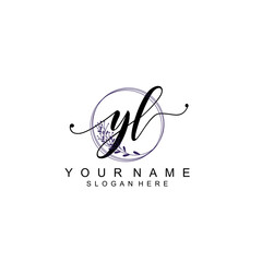 YL initial Luxury logo design collection