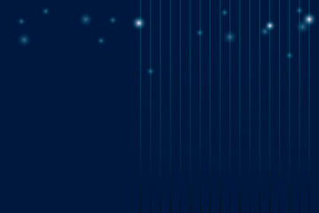 Abstract lines and dots connect the background. There are straight lines and circles. Blue gradient background. Digital data connection technology. Concept of connecting to data.