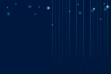 Abstract lines and dots connect the background. There are straight lines and circles. Blue gradient background. Digital data connection technology. Concept of connecting to data.