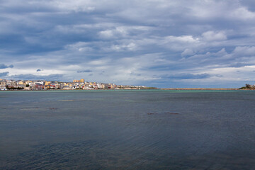 View of Foz after the Masma estuary, Foz, Lugo, Galicia, Spain.
