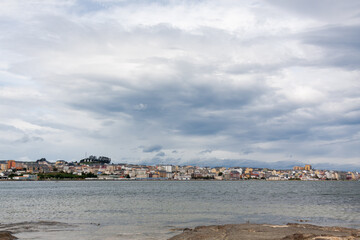 View of Foz after the Masma estuary, Foz, Lugo, Galicia, Spain.
