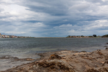 View of Foz after the Masma estuary, Foz, Lugo, Galicia, Spain.