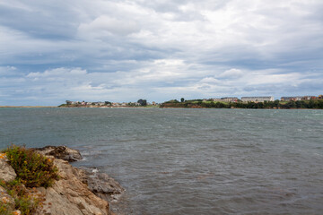 View of Foz after the Masma estuary, Foz, Lugo, Galicia, Spain.