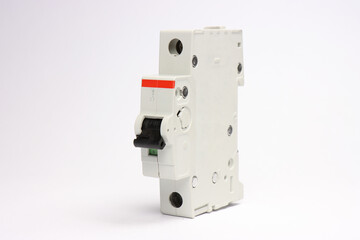 1-pole automatic current switch ABB on a white background