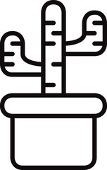 cactus pot icon
