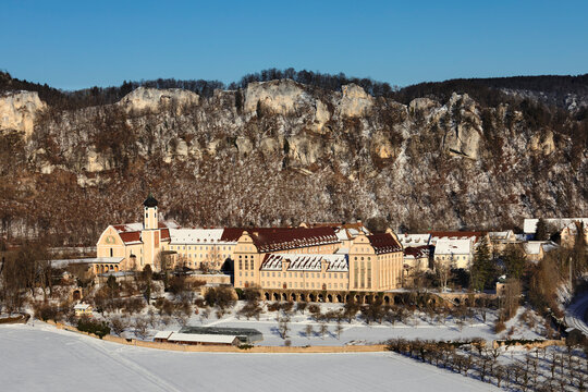 Beuron Monastery, Upper Danube Nature Park, Swabian Alps, Baden-Wurttemberg