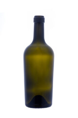 empty wine bottle isolated