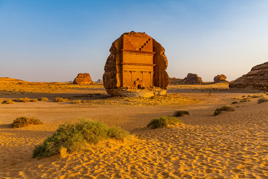 Tomb of Lihyan son of Kuza, Madain Saleh (Hegra) (Al Hijr), UNESCO World Heritage Site, Al Ula