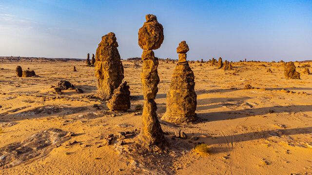 The Algharameel rock formations, Al Ula