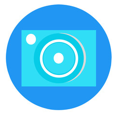 Camera icon blue theme