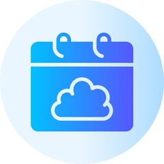 calendar gradient icon