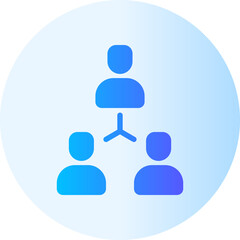 connection gradient icon