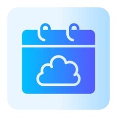 calendar gradient icon
