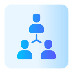 connection gradient icon