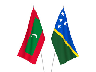 Maldives and Solomon Islands flags