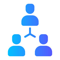 connection gradient icon