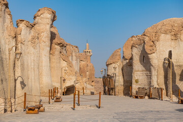 Entrance to the Al Qarah mountain, Al Ahsa (Al Hasa) Oasis, UNESCO World Heritage Site, Hofuf