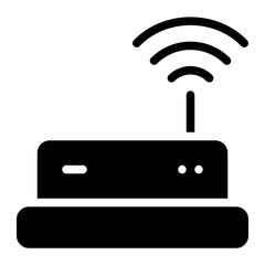 wifi router glyph icon