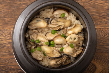 牡蠣釜飯　牡蠣の炊き込みご飯