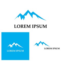 Mountain icon Logo Template Vector illustration design