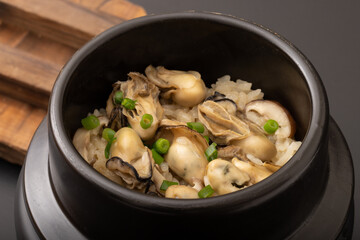 牡蠣釜飯　牡蠣の炊き込みご飯