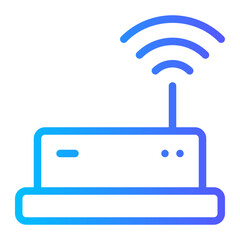 wifi router gradient icon