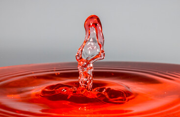 water drop splashing