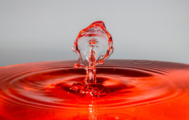 water drop splashing