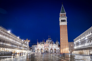 Naklejka premium Island murano in Venice Italy. View on canal with boat and motorboat water. Picturesque landscape.