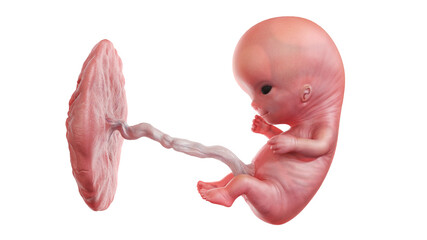 3d rendered medically accurate illustration of a human fetus - week 10 - obrazy, fototapety, plakaty