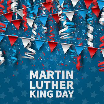 Martin Luther King Day. MLK Holiday Banner Design. Vector Illustration