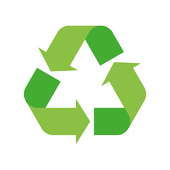 Fototapeta premium Simple flat Universal Recycling Symbol