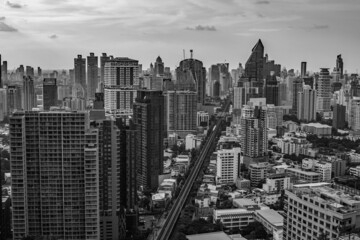 Fototapeta na wymiar The Cityscape of Bangkok Thailand Southeast Asia