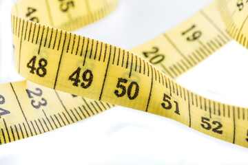 Ein Ma&szlig;band in Nahaufnahme