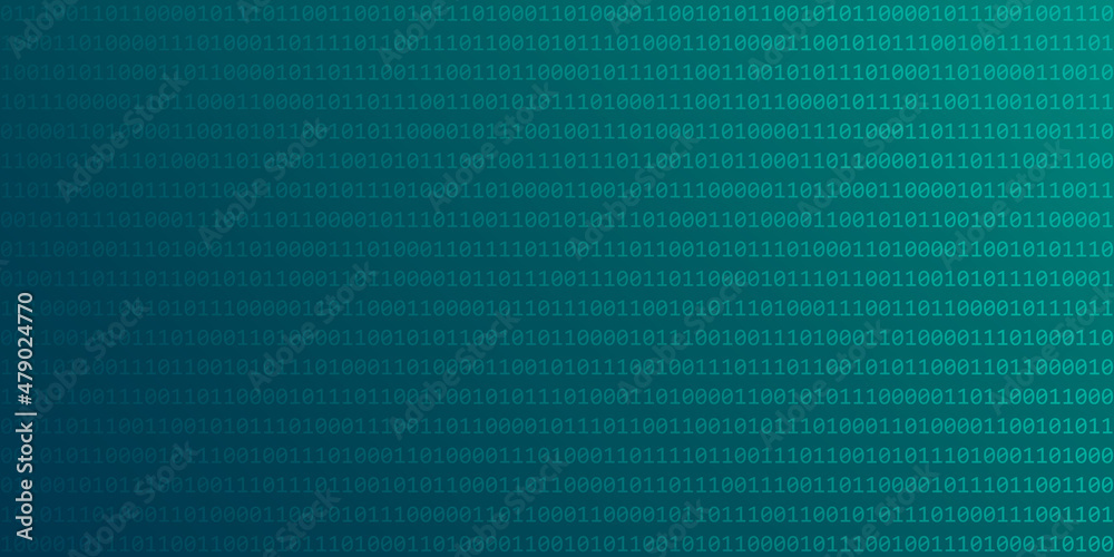 Poster blue digital binary code web technology background