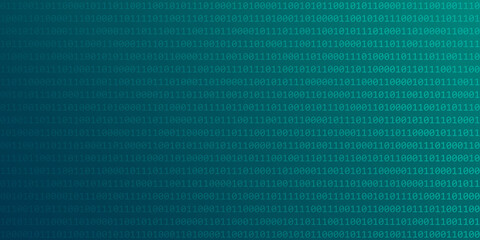 blue digital binary code web technology background