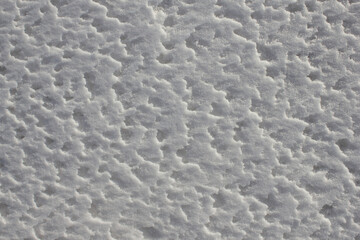 White snow, thawed patches.