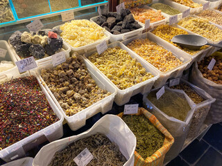 Herbs and sweets at Souq Waqif, Doha Qatar.