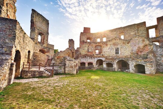 Ruins of Boskovice castle, south Moravia, Czech Republic.