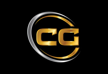 Initial Letter C G Logo Design Vector. Graphic Alphabet Symbol For Corporate Business Identity