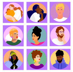 Zoom call Portrait set