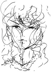 墨絵シュール絵画04